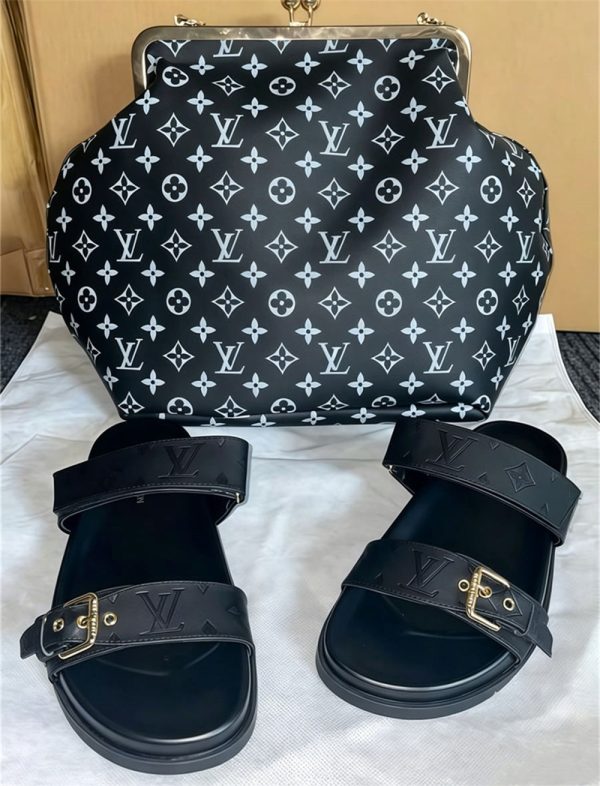 High quality slipper & handbag set free shipping LOV #X1490