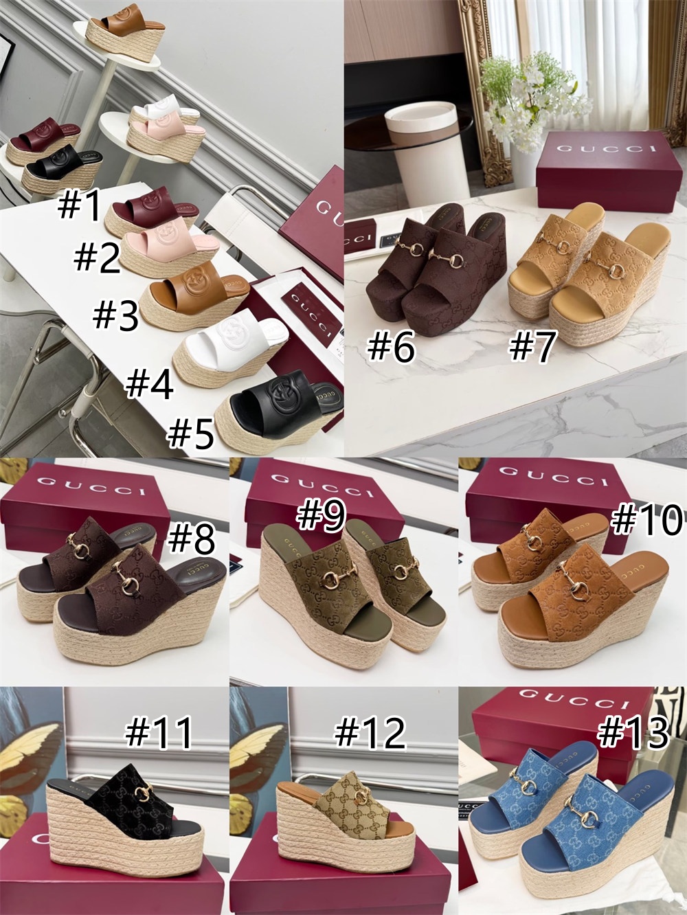 High quality slippers size:5-11 with box free shipping GUI ALS #X1492 - Image 1