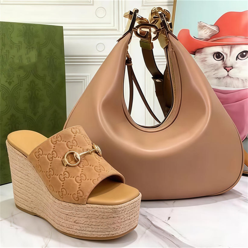 High quality slippers & shoulder bag set free shipping GUI #X1497 - Image 1