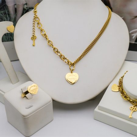 Wholesale Fashion Necklace and Bracelet and Earring and Ring Set TIY HYZ  #X1515