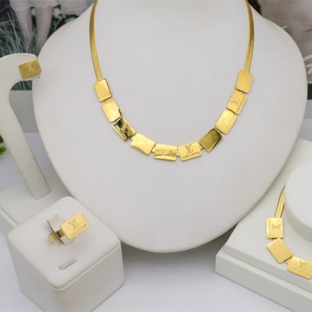 Wholesale Fashion Necklace and Bracelet and Earring and Ring Set LOV HYZ #X1516