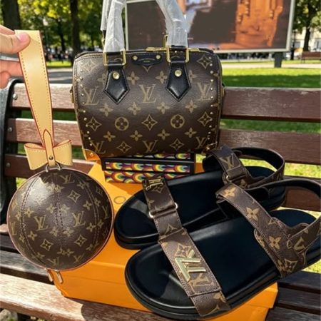 High quality sandals & handbag & coin bag set free shipping LOV #X1524