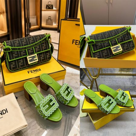 High quality slipper & shoulder bag set free shipping FEI #X1526