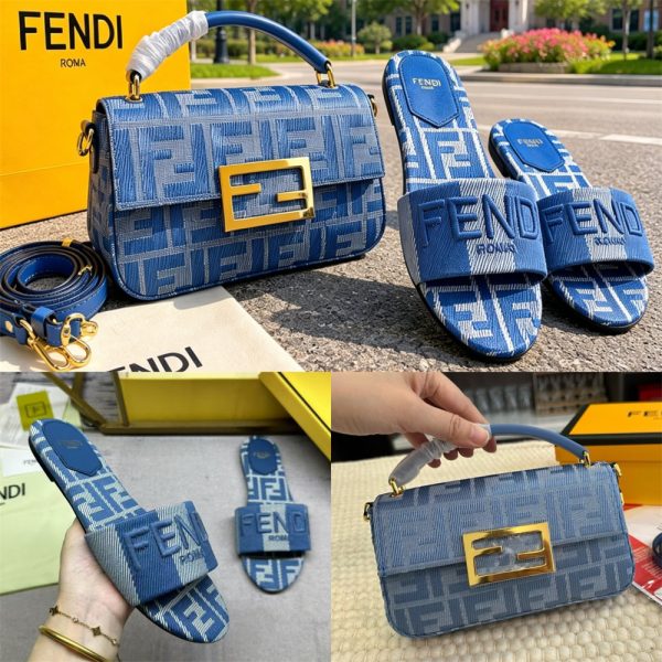 High quality slipper & shoulder bag set free shipping FEI #X1527