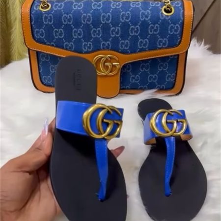High quality slippers & shoulder bag set free shipping GUI #X1534