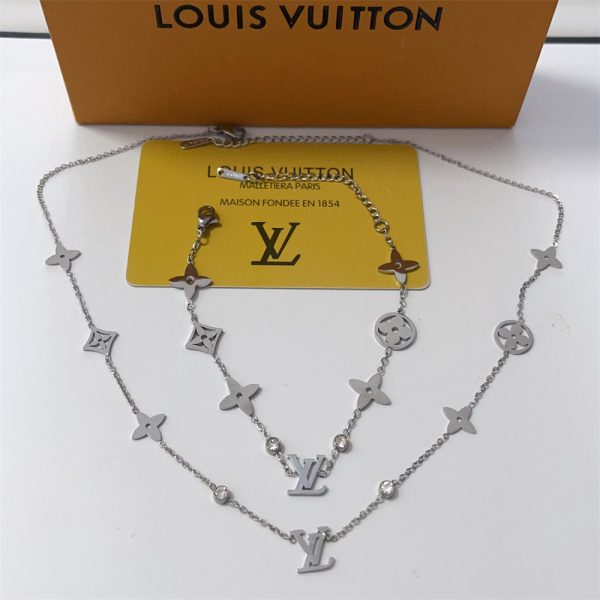 Wholesale Fashion Necklace and Bracelet Set LOV LHZ #X1541 - Image 3