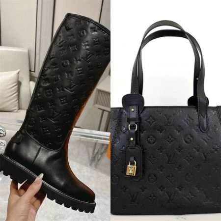 High quality boots & Tote bag set free shipping LOV #Z0003