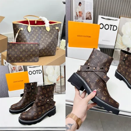 Wholesale Fashionable Tote bag & boots set free shipping LOV #Z0006