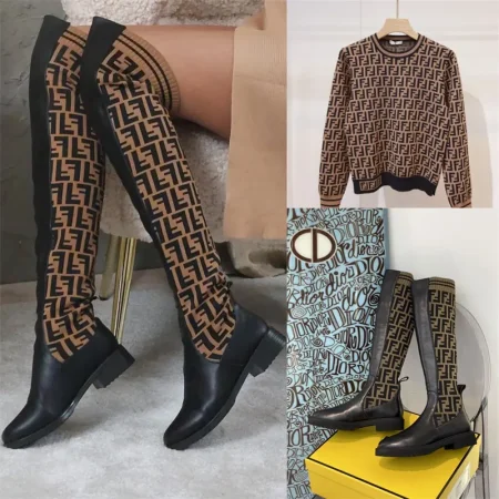 Wholesale Fashionable sweater & boots set free shipping FEI #Z0011