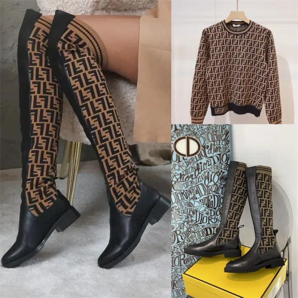 Wholesale Fashionable sweater & boots set free shipping FEI #Z0011