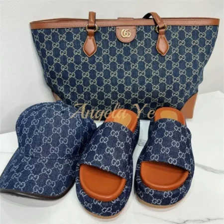 Wholesale Fashionable Tote bag & slipper set free shipping GUI #Z0017