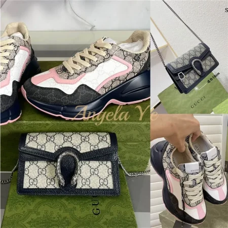 Wholesale Fashionable shoulder bag & shoes set free shipping GUI #Z0018