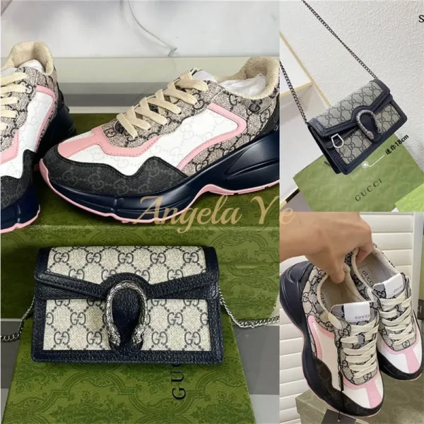 Wholesale Fashionable shoulder bag & shoes set free shipping GUI #Z0018