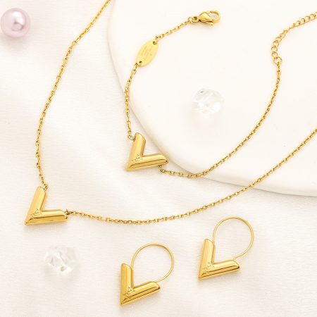 Wholesale Fashion Necklace and Bracelet and Earring Set LOV ZY #Z0039
