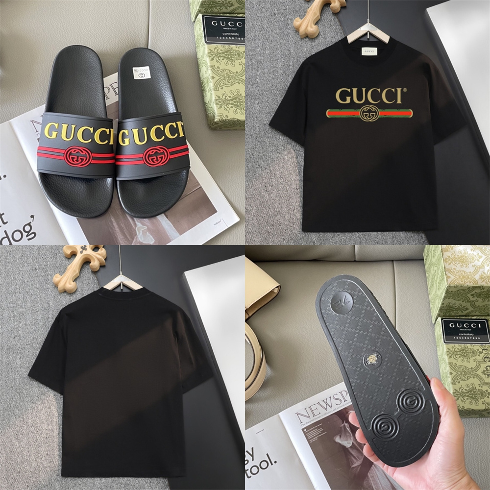 High qulaity couple slippers & T-shirt set free shipping GUI #Z0559 - Image 1