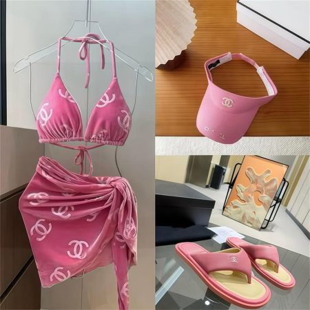 1 set fashion slipper & swimsuit & hat free shipping CHL #Z0651