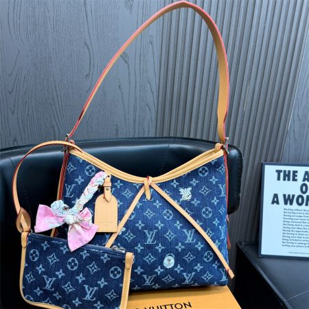 High quality denim slipper & shoulder bag free shipping LOV #Z0671 - Image 2