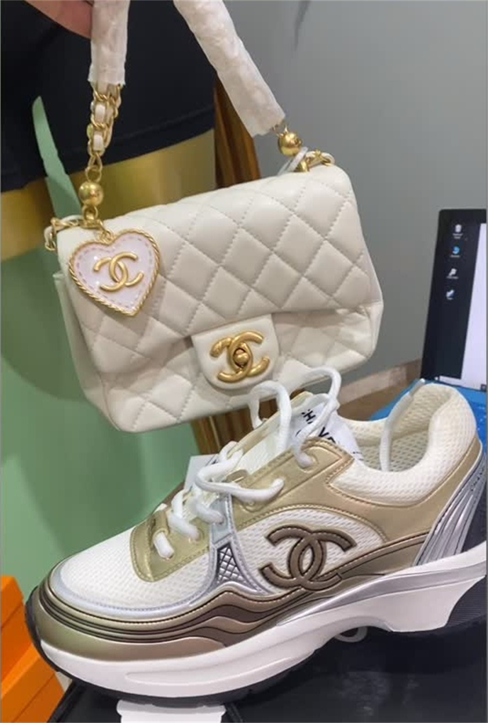 High quality sneaker & shoulder bag set free shipping CHL #Z0688 - Image 1