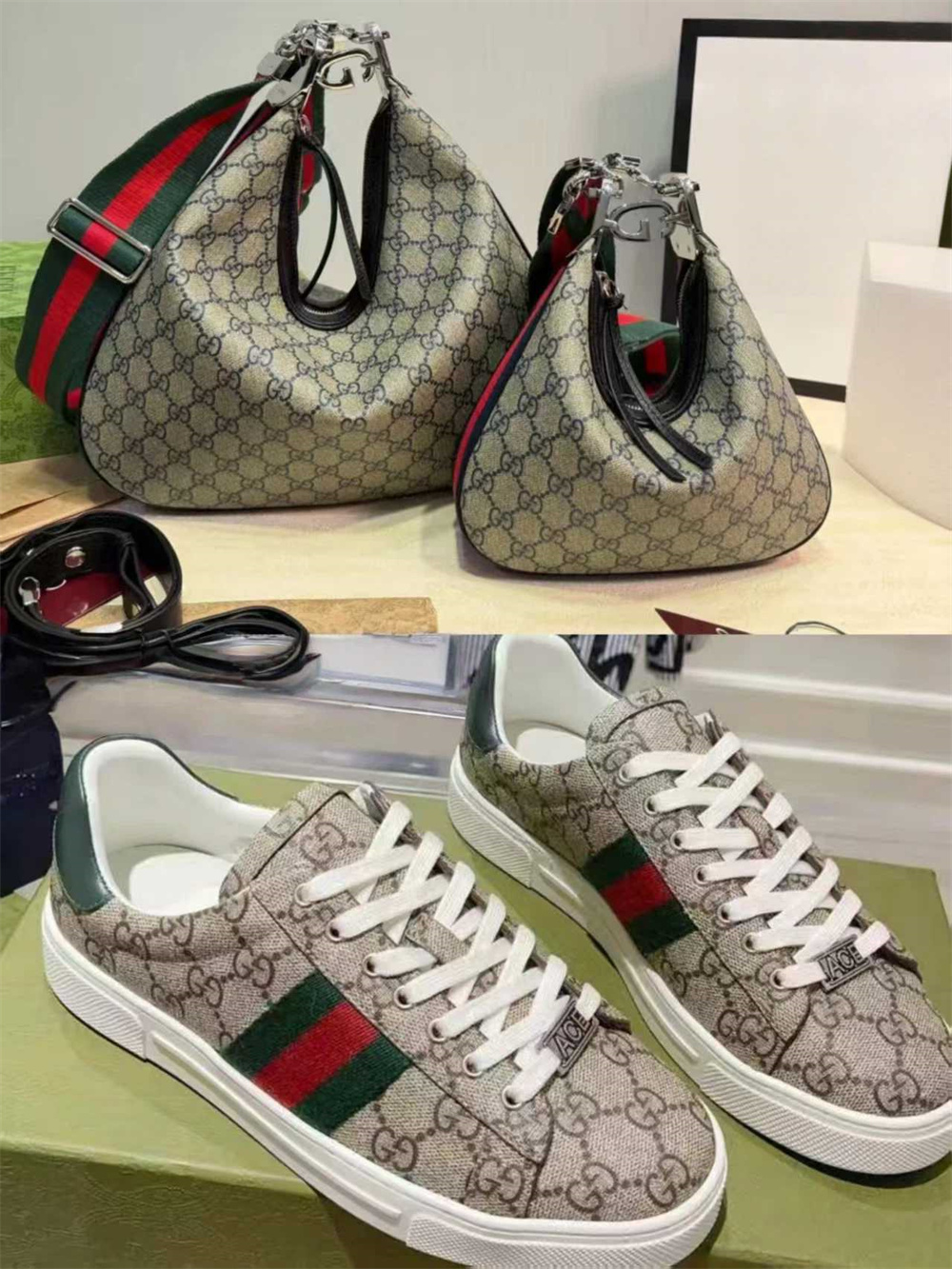 High quality sneaker & shoulder bag set free shipping GUI #Z0690 - Image 1