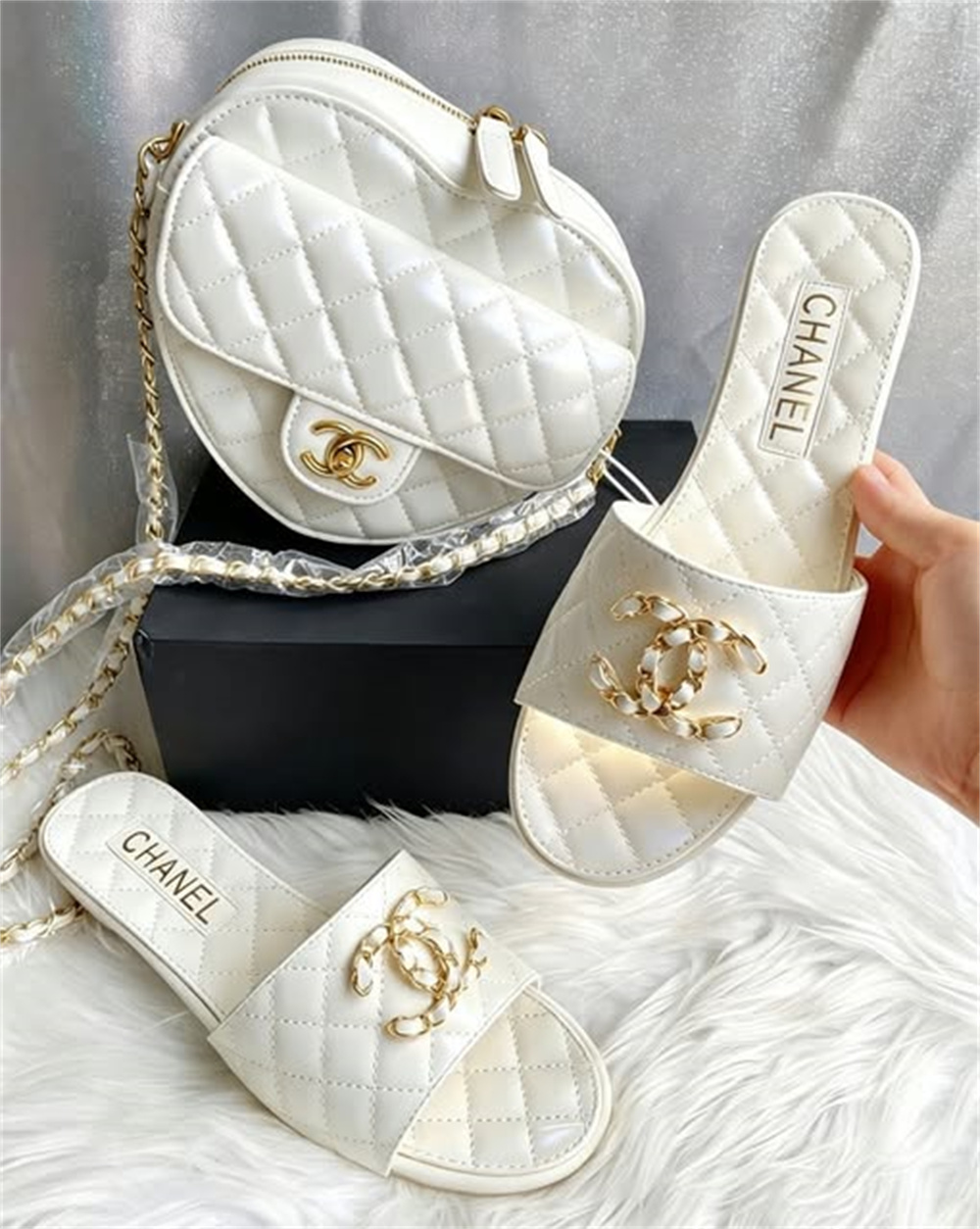 High quality shoulder bag & slipper set free shipping CHL #Z0694 - Image 1
