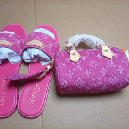 High quality slippers & handbag set free shipping LOV #Z0699 - Image 2