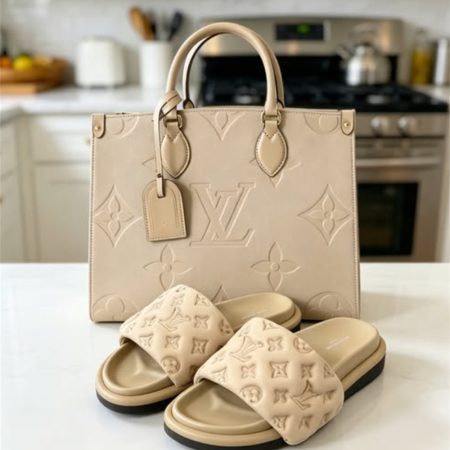 High quality slipper & tote bag set free shipping LOV #Z0746