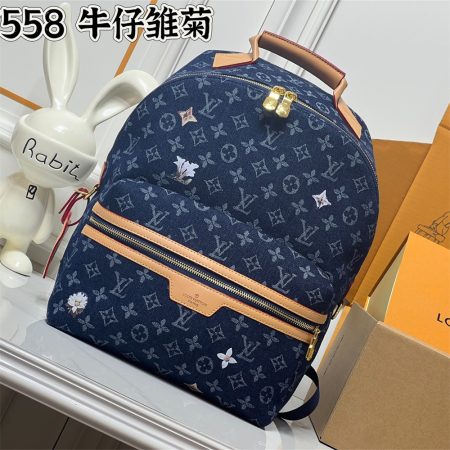High quality denim backpack size:29*38*20cm LOV #Z0777