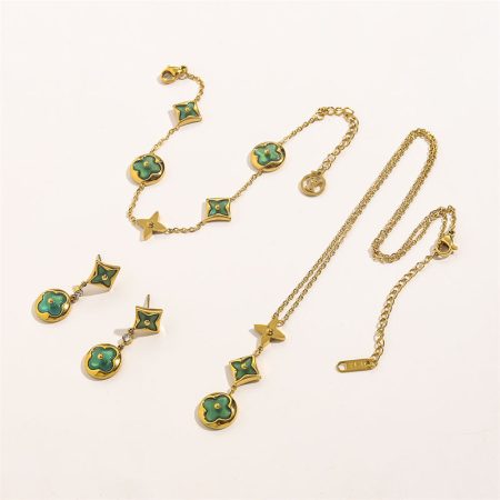 Wholesale Fashion Necklace & Bracelet & Earring Set LOV #A1607