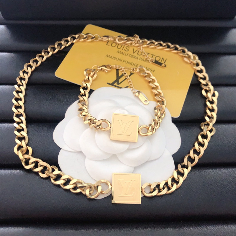 Wholesale Fashion Necklace and Bracelet Set LOV LHZ #A2675 - Image 1