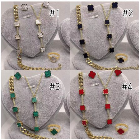 Wholesale Bracelet & Necklace & Earring and Ring set VAC #A0518