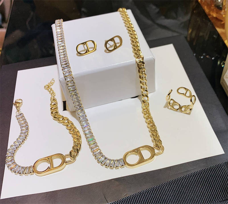 Wholesale Earring & Necklace & Ring & Bracelet set #AB15338 - Image 3