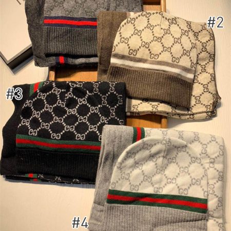 Wholesale Fashionable scarf & hat set GUI #A0312