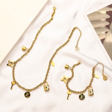 Wholesale Fashion Necklace and Bracelet Set LOV LHZ #A2675