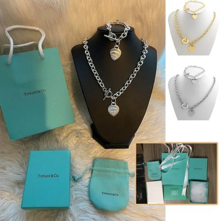 Wholesale Fashion Necklace and Bracelet Set with box TIY #AB5379