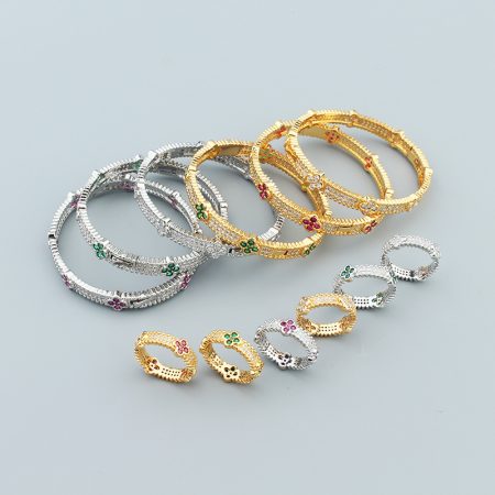 Wholesale Earring & Necklace & Bracelet set VAC #A0791