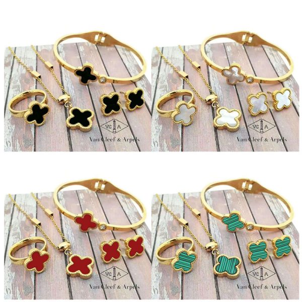 Wholesale Bracelet & Necklace & Earring and Ring set VAC #A0549