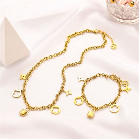 Wholesale Fashion Necklace and Bracelet Set LOV LHZ #A2675