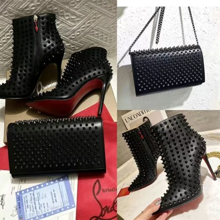 High quality Fashionable shoulder bag & boots set free shipping CLN #20874