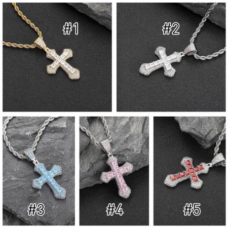 Wholesale Fashion cross Necklace PH #A0598 - Image 2