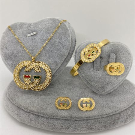 Wholesale Earring & Necklace & Ring & Bracelet set #A0368 - Image 3
