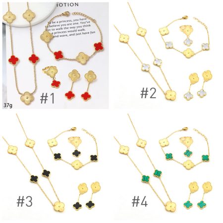 Wholesale Earring & Necklace & Ring & Bracelet set VAC #A0367
