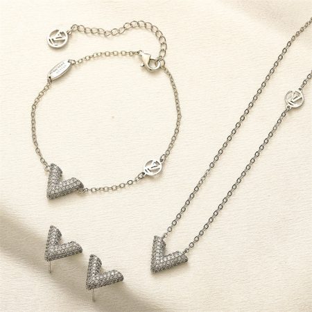 Wholesale Fashion Necklace & Bracelet & Earring Set LOV ZY #A1823 - Image 2