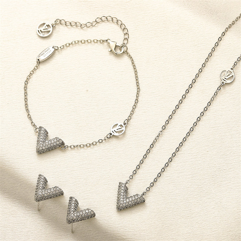 Wholesale Fashion Necklace & Bracelet & Earring Set LOV ZY #A1823 - Image 2