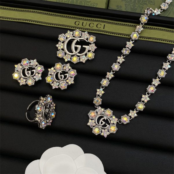 Wholesale Fashion High quality Necklace & Earring & Ring & brooch set GUI #A1435