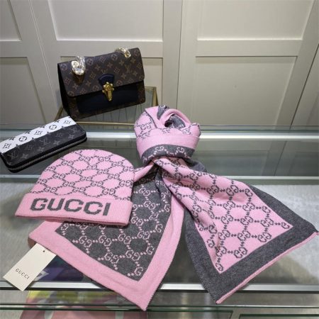 Wholesale Fashionable scarf & hat set GUI #A0328 - Image 4