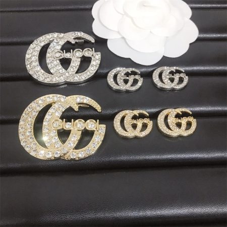 Wholesale Fashion Brooch and earring Set GUI #A0383