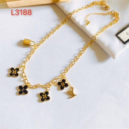 Wholesale Fashion Necklace and Bracelet Set LOV KE #A5560 - Image 2