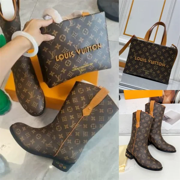 Wholesale Fashionable  boots & bag set free shipping LOV #Z0001