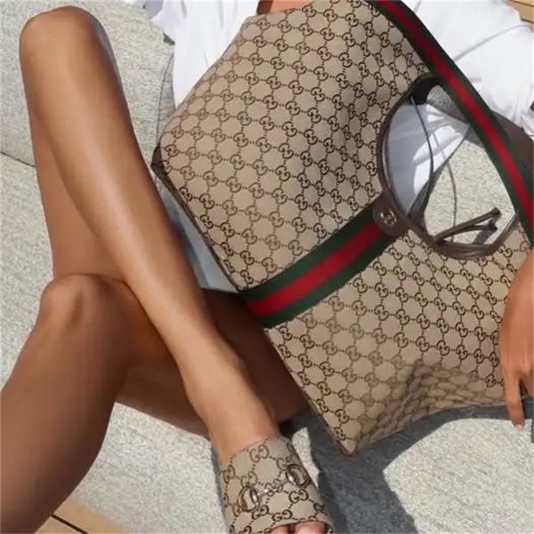 High quality slipper & Tote bag set free shipping GUI #Z0122