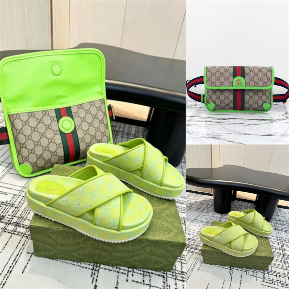 High quality slippers & waist bag set free shipping GUI #Z0662 - Image 1
